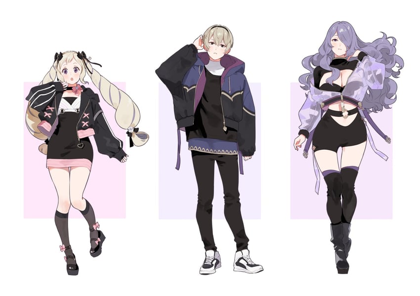 camilla, elise, and leo (fire emblem and 1 more) drawn by ai-wa