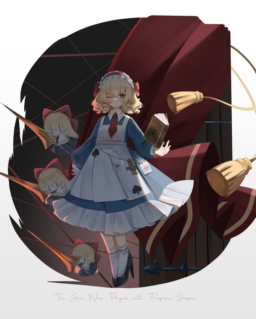 alice margatroid, shanghai doll, and alice (touhou and 1 more) drawn by no_noru