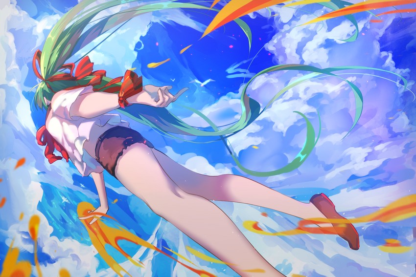hatsune miku (vocaloid and 1 more) drawn by hikari50503