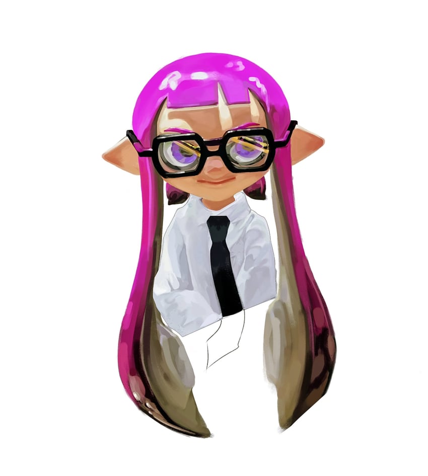 inkling player character and inkling girl (splatoon) drawn by ouoxz0t881876