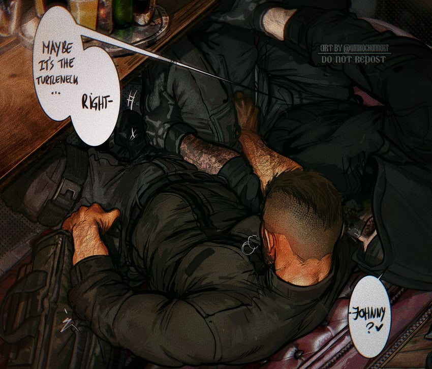 ghost and soap (call of duty and 1 more) drawn by umikochannart