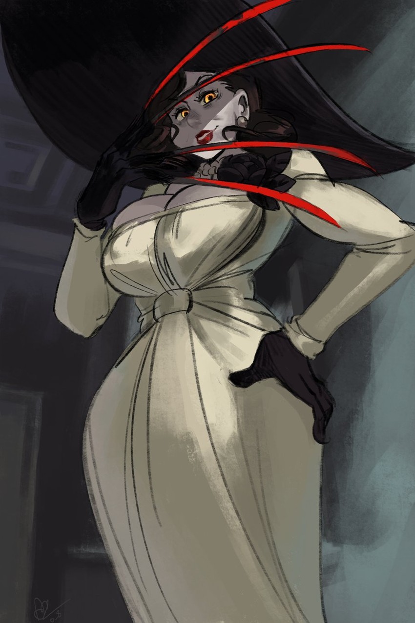 alcina dimitrescu (resident evil and 1 more) drawn by alex_ahad