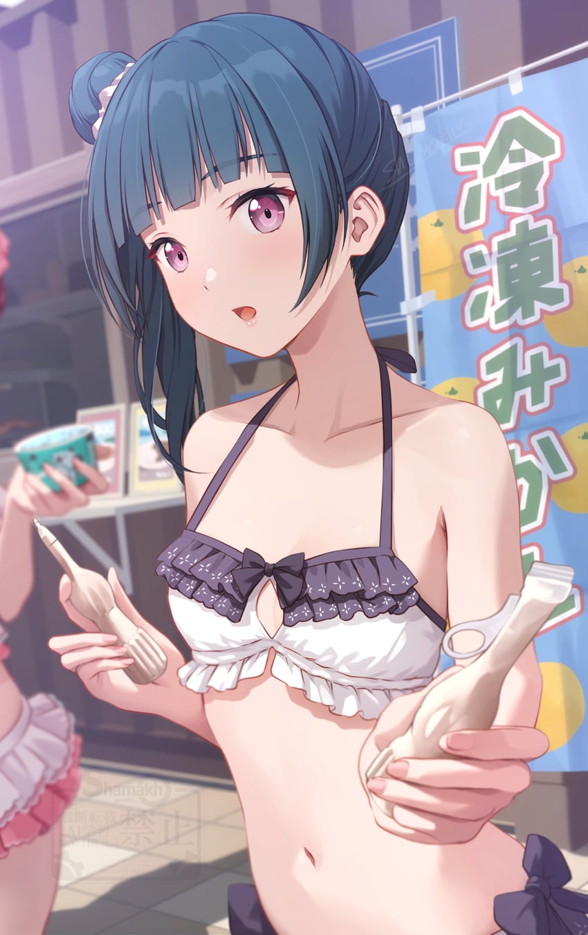 tsushima yoshiko and kurosawa ruby (love live! and 1 more) drawn by shamakho