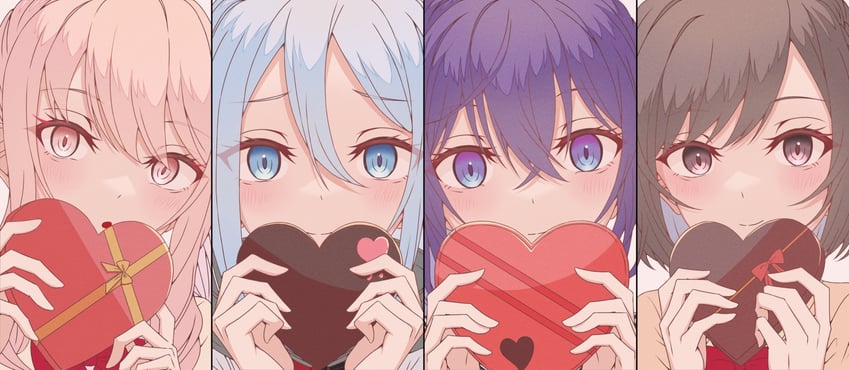 asahina mafuyu, shinonome ena, akiyama mizuki, and yoisaki kanade (project sekai) drawn by yoineko_(yoi41no)