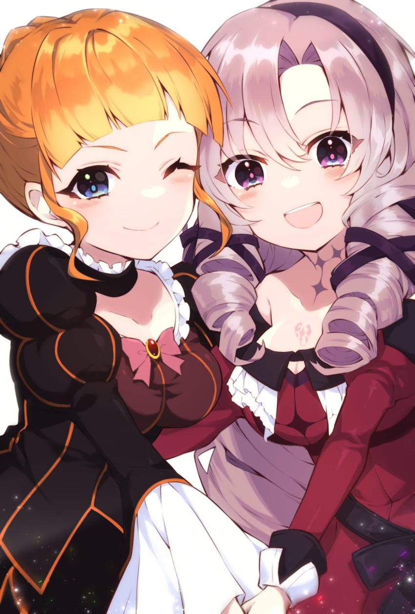 beatrice and hyakumantenbara salome (nijisanji and 1 more) drawn by suzuragi_karin
