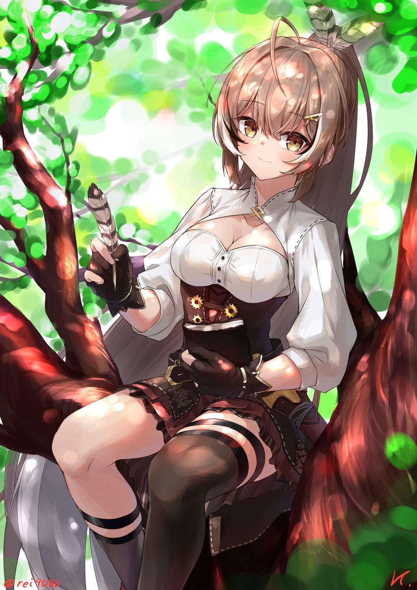 nanashi mumei (hololive and 1 more) drawn by rei_(9086)