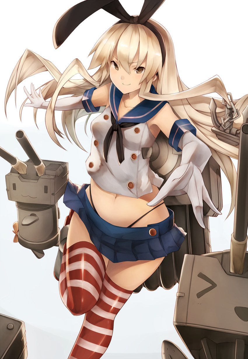 shimakaze and rensouhou-chan (kantai collection) drawn by snm_(sunimi)