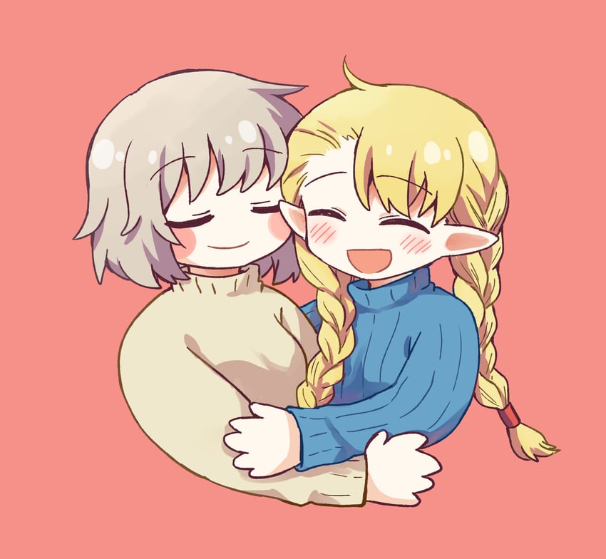 marcille donato and falin touden (dungeon meshi) drawn by youyan