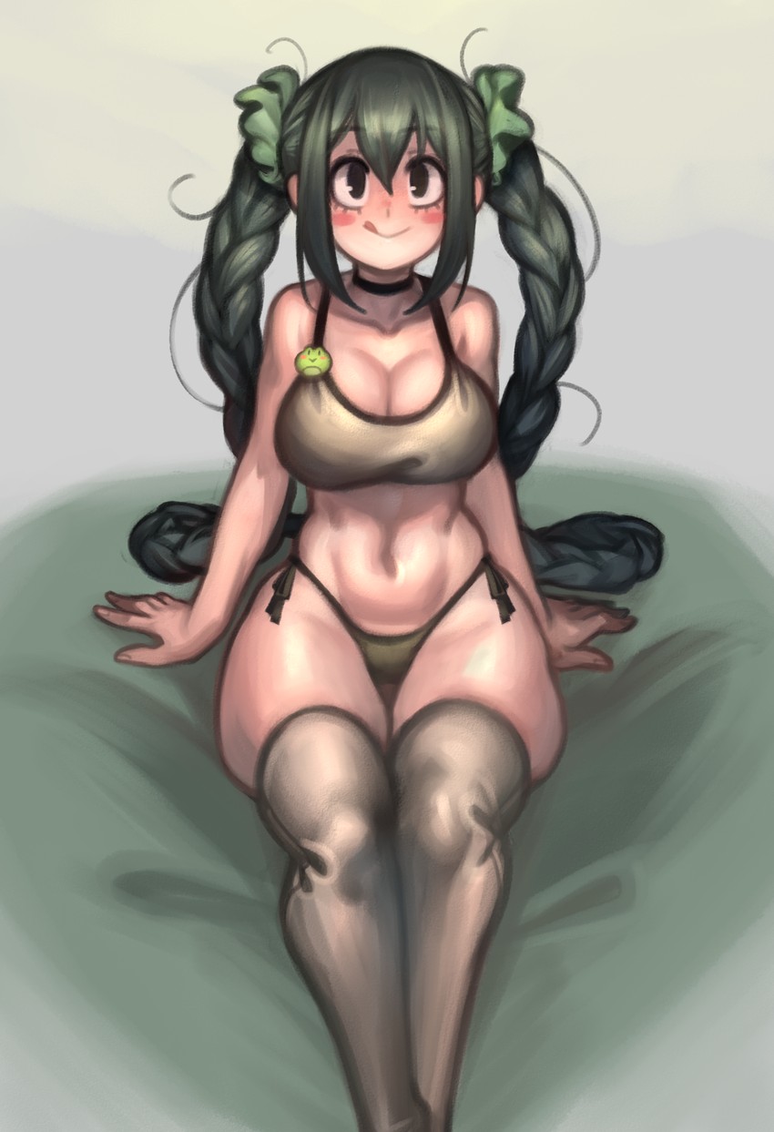 asui tsuyu (boku no hero academia) drawn by kelvin_hiu