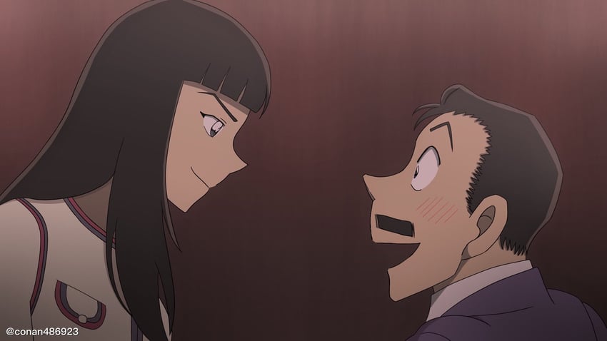 mouri kogoro and rachel cheung (meitantei conan) drawn by gimlet-conan