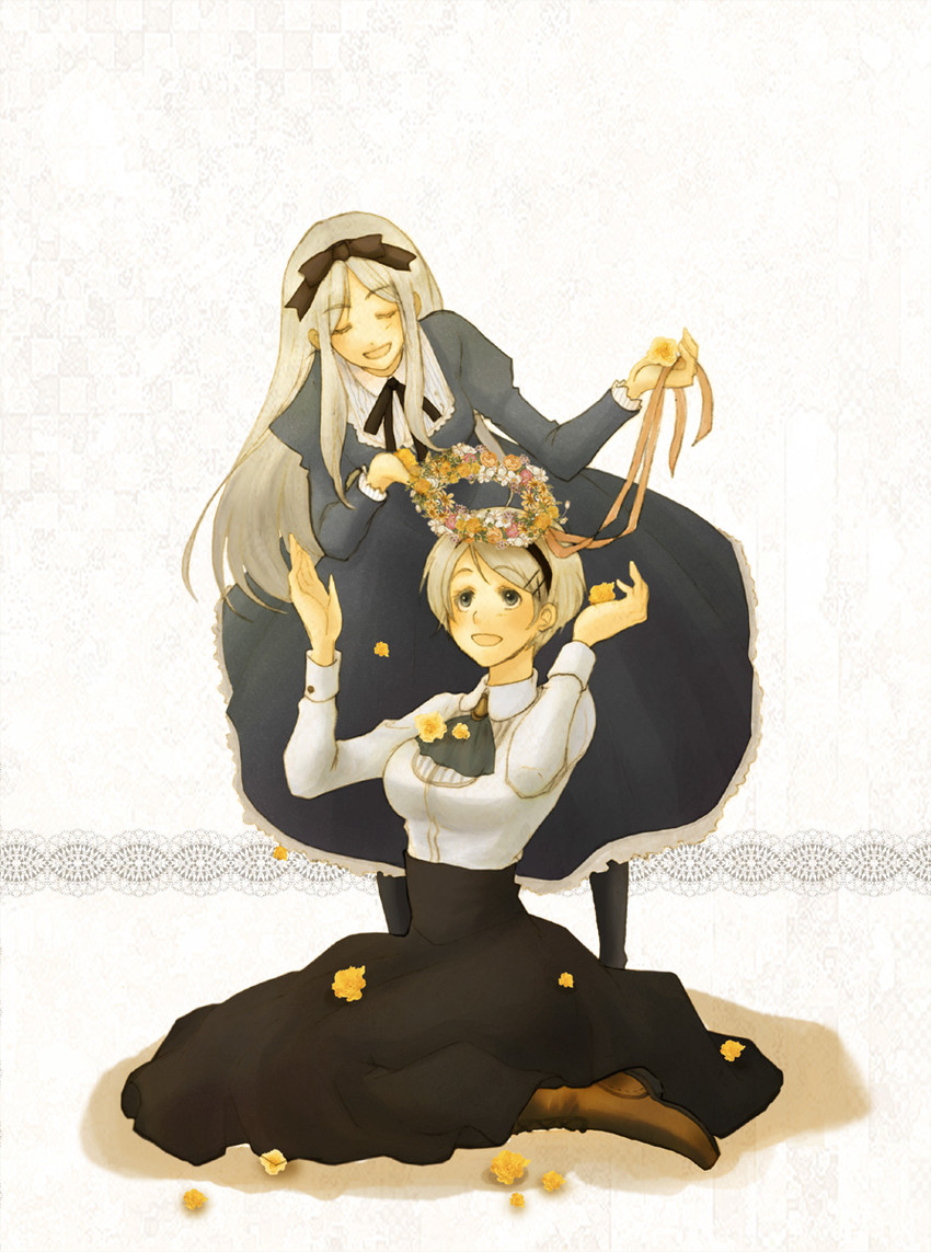 belarus and ukraine (axis powers hetalia) drawn by maru_(memoriatechnica)