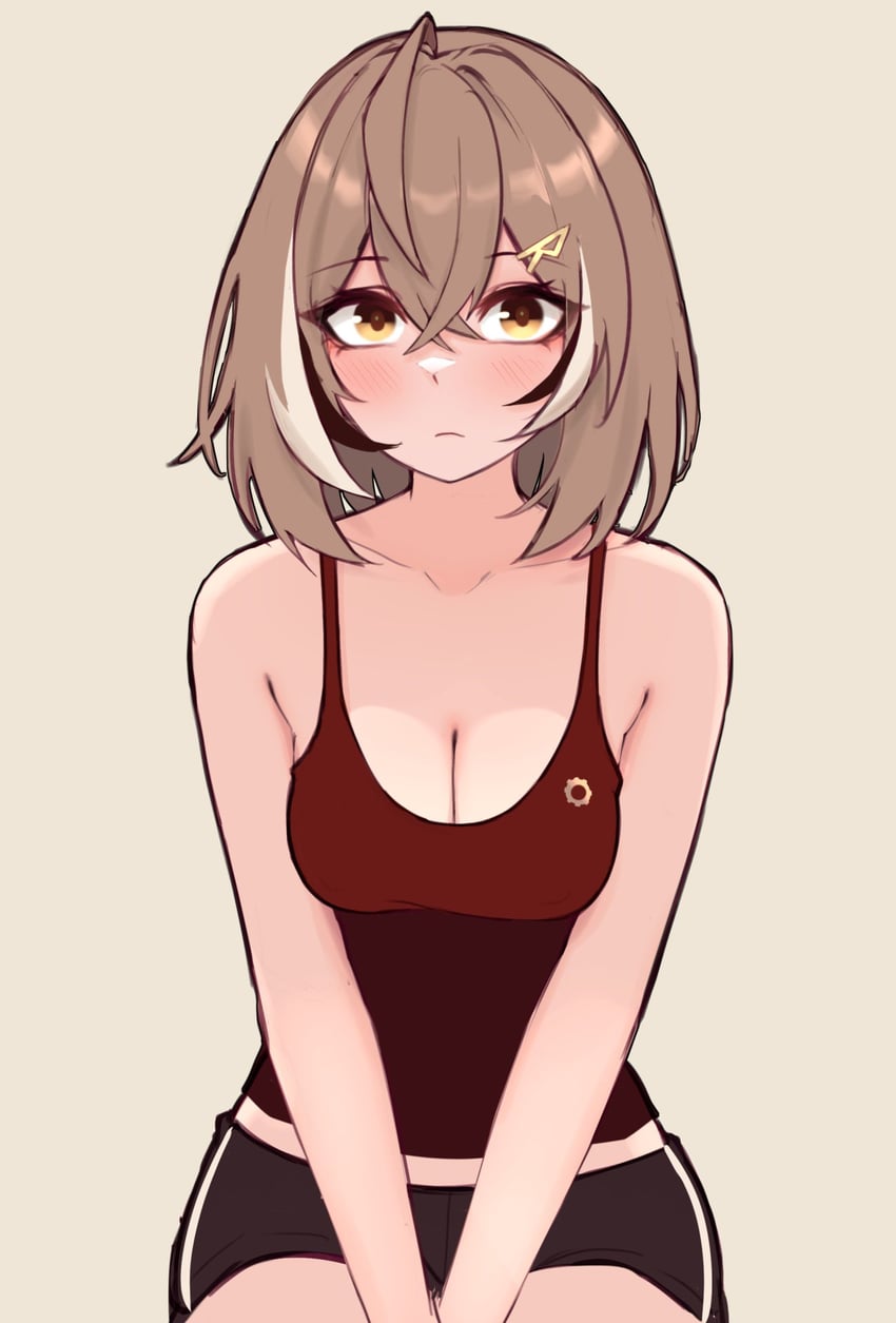 nanashi mumei (hololive and 1 more) drawn by m_r_b