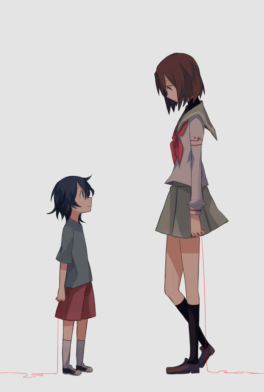 takakura shouma and oginome ringo (mawaru penguindrum) drawn by aoki_shizumi