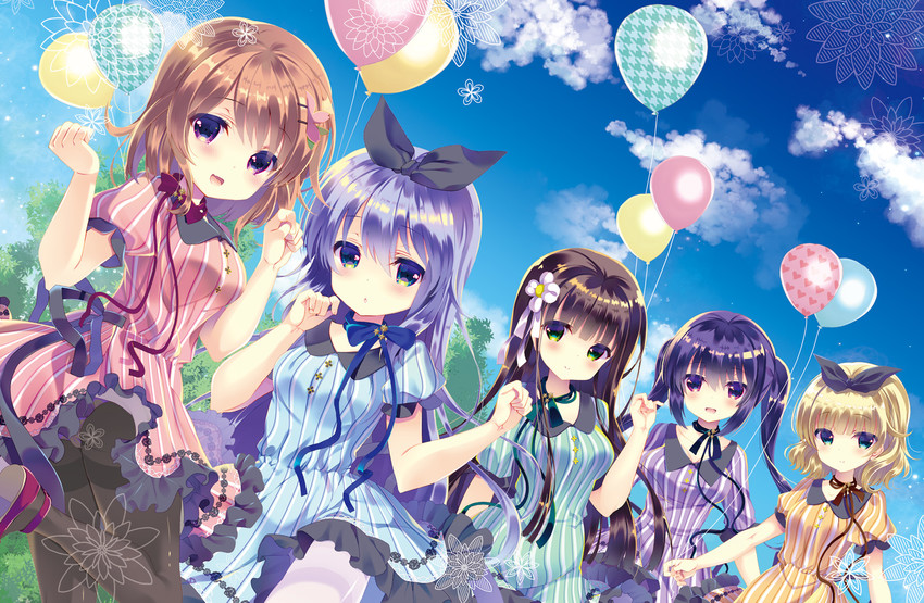 kafuu chino, hoto cocoa, kirima syaro, tedeza rize, and ujimatsu chiya (gochuumon wa usagi desu ka?) drawn by takashina_asahi