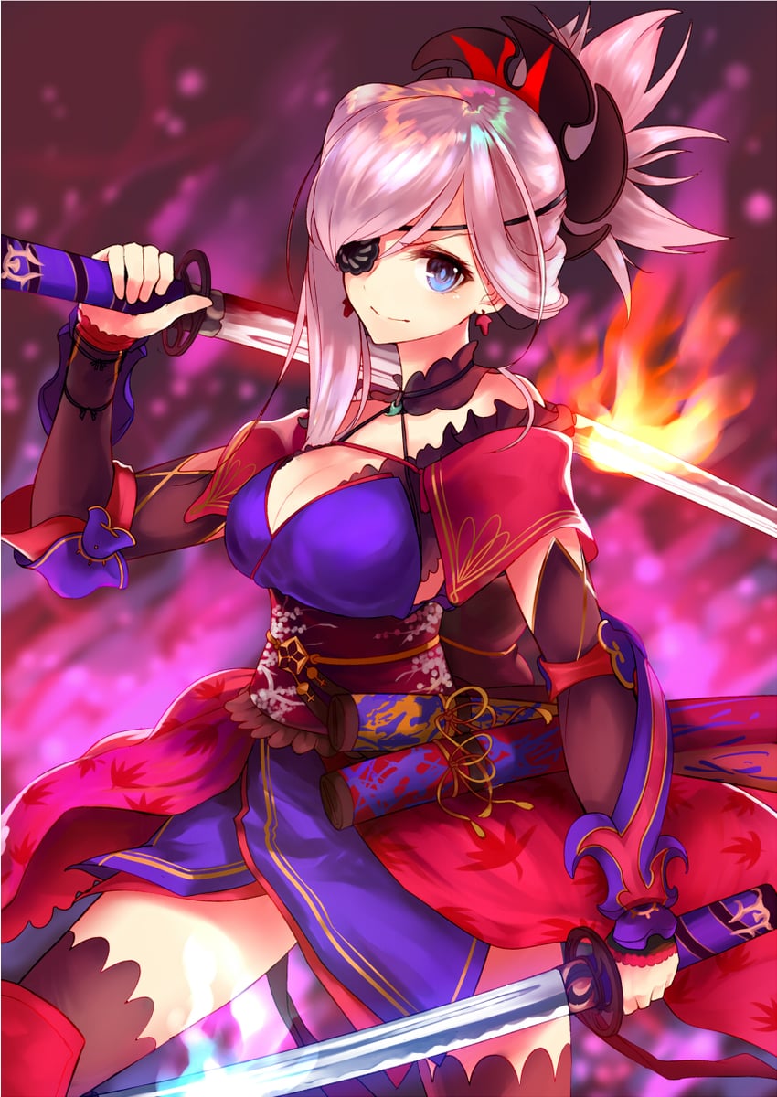 miyamoto musashi (fate and 1 more) drawn by jazztaki