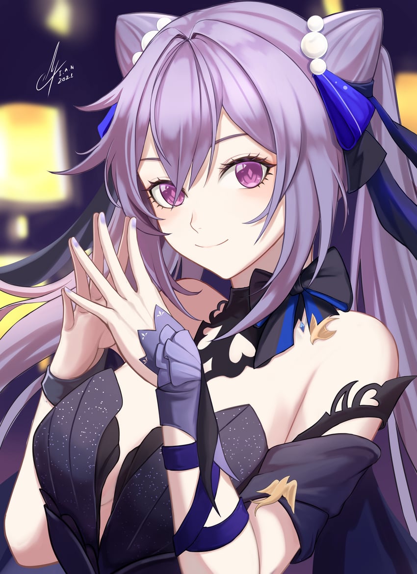keqing (genshin impact) drawn by i_a_n