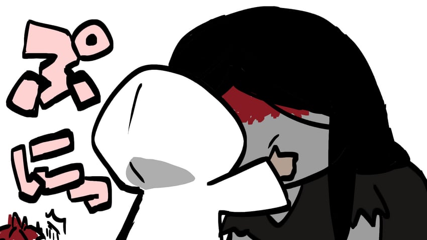 heroine, mr. crawling, and mr. scarletella (homicipher) drawn by pla_vtuber