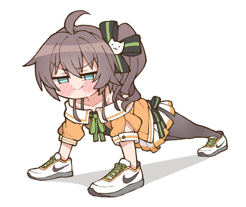 natsuiro matsuri and tralalero tralala (hololive) drawn by kukie-nyan