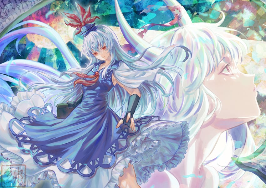 kamishirasawa keine and ex-keine (touhou) drawn by kaibara_akehiko