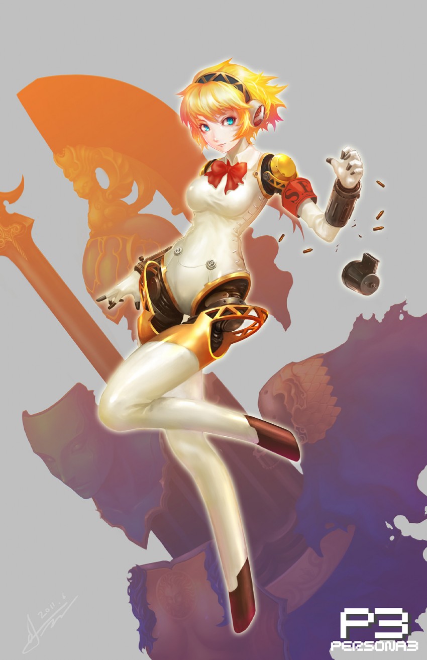 aigis and palladion (persona and 1 more) drawn by jay_b_lee