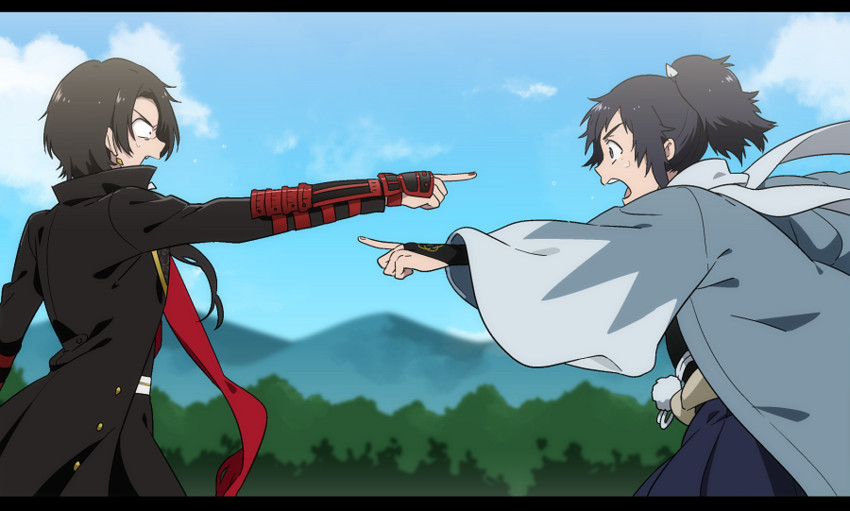 kashuu kiyomitsu and yamato-no-kami yasusada (touken ranbu) drawn by natsuo_(720ge)
