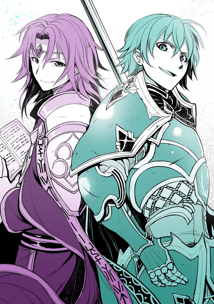ephraim and lyon (fire emblem and 2 more) drawn by nakabayashi_zun