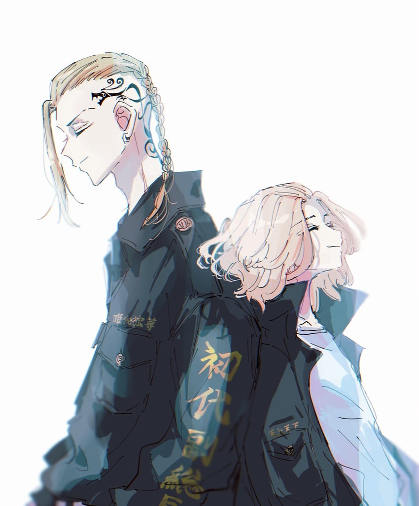 sano manjirou and ryuuguuji ken (tokyo revengers) drawn by hatopippi45