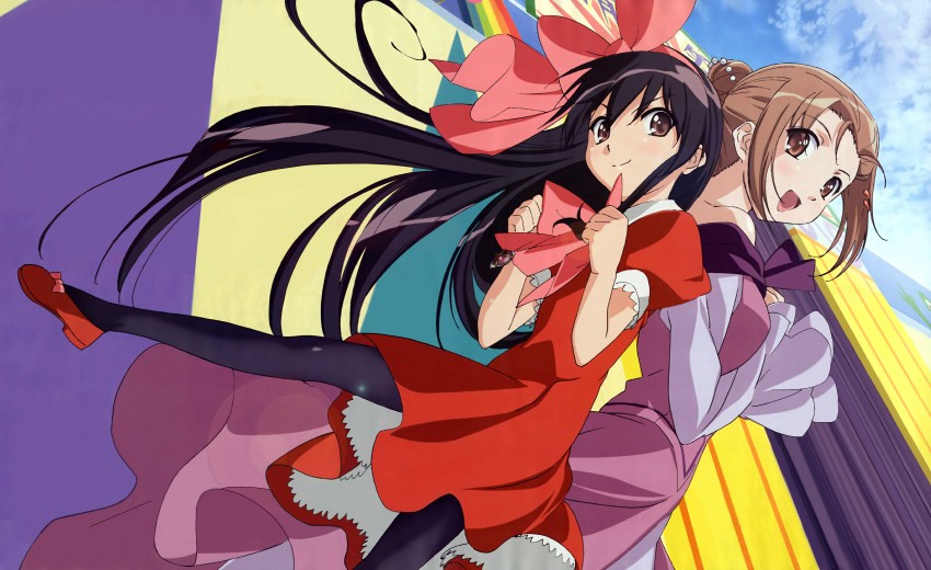 shana, alastor, and yoshida kazumi (shakugan no shana) drawn by hasegawa_shin'ya