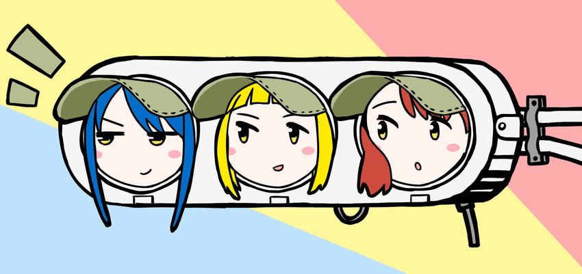 aoyama kotoha, kise saki, and akamatsu yui (mitsuboshi colors) drawn by nairage