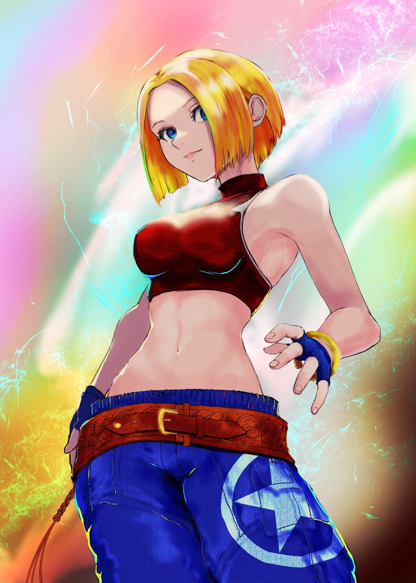 blue mary (the king of fighters and 1 more) drawn by yuu_(primenumber7)