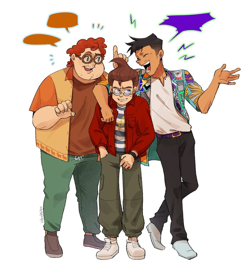 jimmy neutron, carl wheezer, sheen estevez, and ultra lord (jimmy neutron) drawn by izzy_(izbubbles)