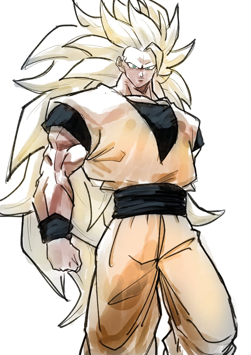 son goku (dragon ball and 1 more) drawn by 9302w_(user_wjpg8475)