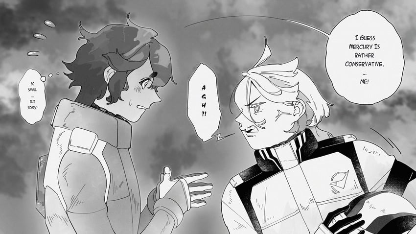 suletta mercury and miorine rembran (gundam and 1 more) drawn by tiii