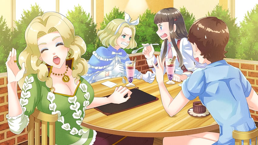 pyotr illyich tchaikovsky, franz liszt, otowa kanae, and tekla badarzewska-baranowska (classicaloid) drawn by kankichi