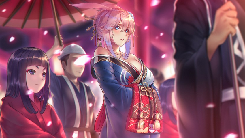 yae sakura (honkai and 1 more) drawn by iandrea