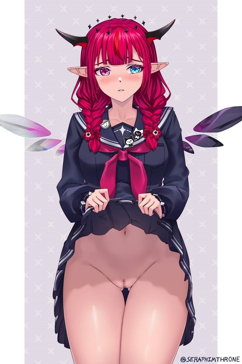 irys (hololive and 1 more) drawn by seraphim_throne