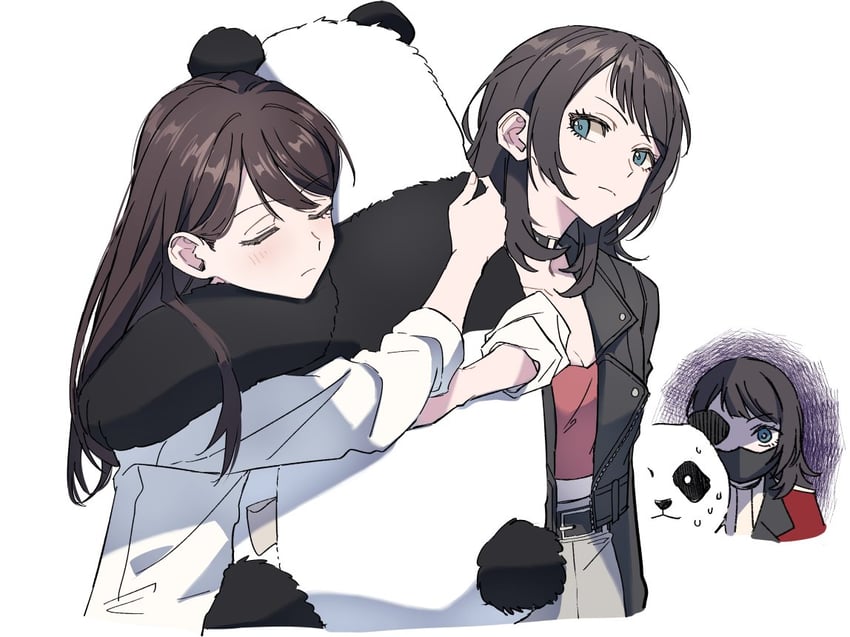 shiina taki, yahata umiri, and timoris (bang dream! and 1 more) drawn by akni