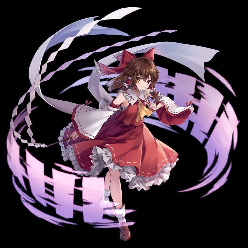 hakurei reimu (touhou) drawn by kure~pu