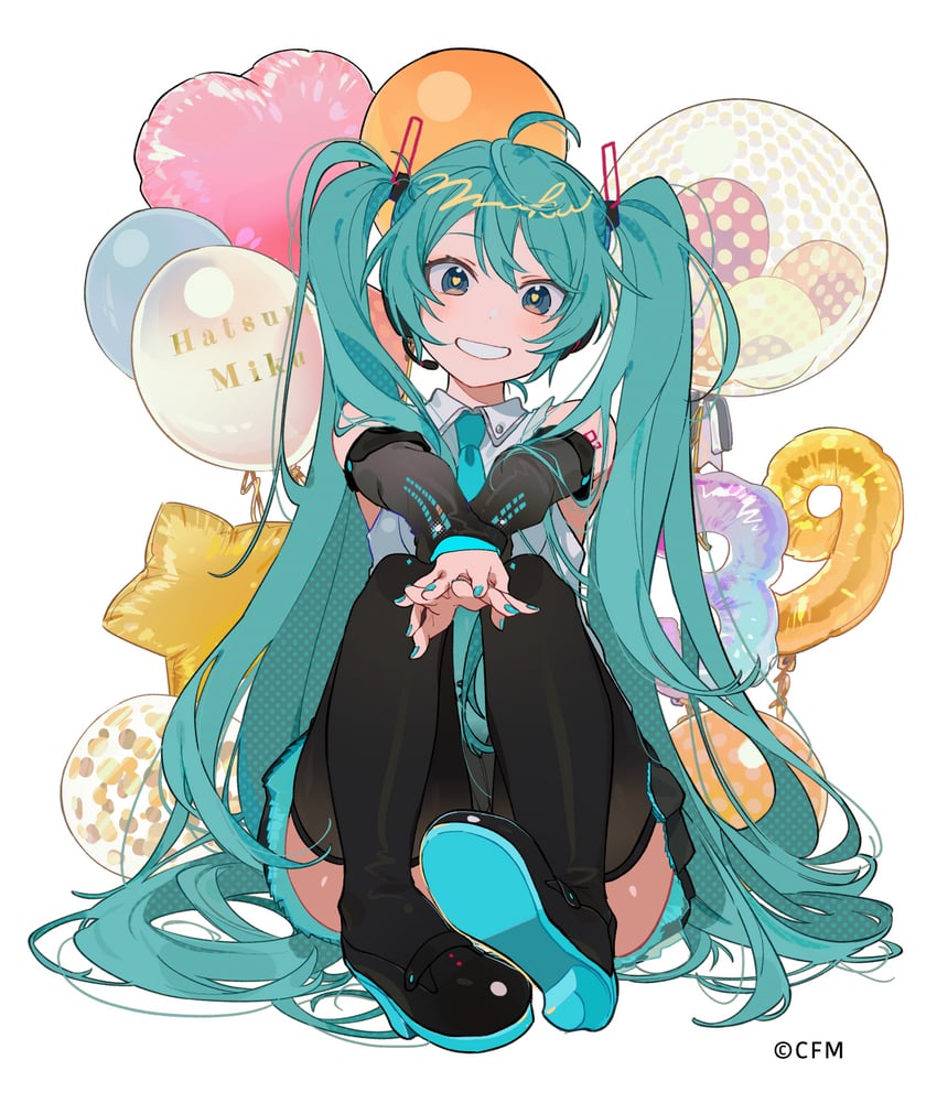 hatsune miku (vocaloid and 1 more) drawn by hassan_(sink916)