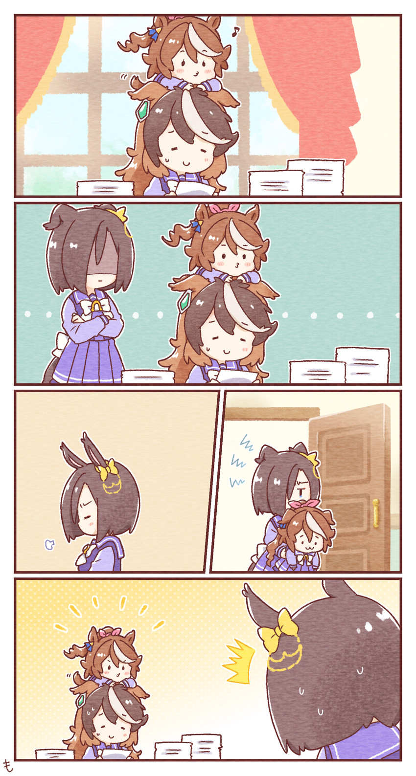 tokai teio, symboli rudolf, and air groove (umamusume) drawn by mon_momu