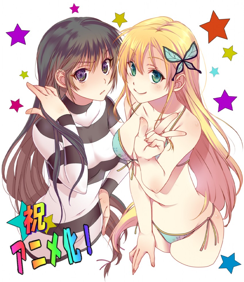 kashiwazaki sena and mikazuki yozora (boku wa tomodachi ga sukunai) drawn by platinumcorundum