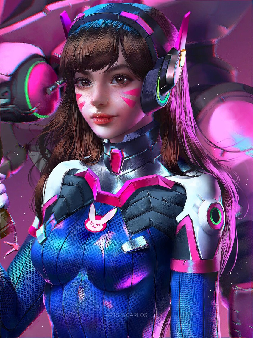 d.va (overwatch and 1 more) drawn by carlos_miguel