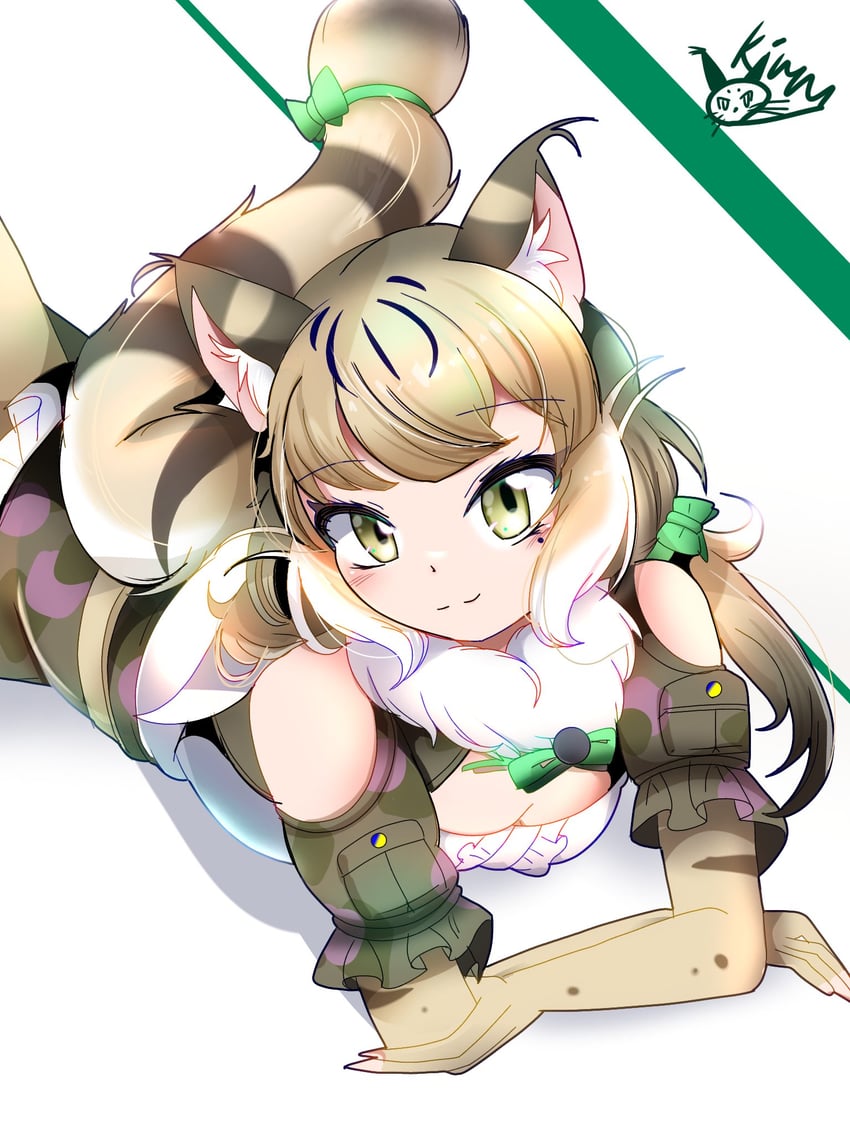 jungle cat (kemono friends and 1 more) drawn by kiryu_(rnrwbhybsxj4qgk)