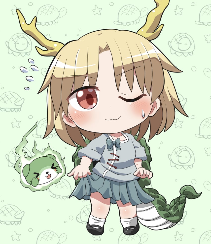 kicchou yachie and otter spirit (touhou) drawn by rokugou_daisuke