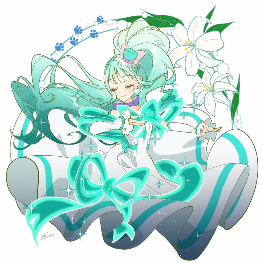 nekoyashiki mayu and cure lillian (precure and 1 more) drawn by wakuno_lemon