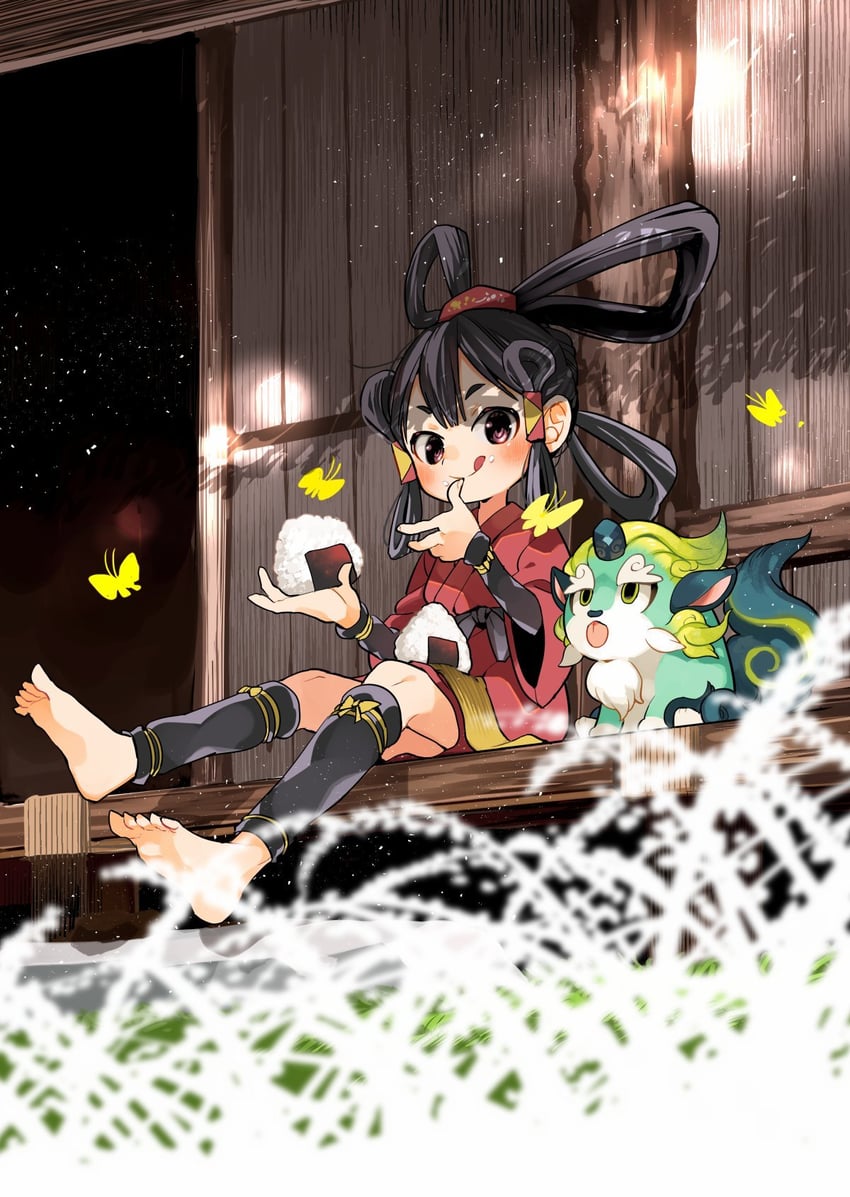 sakuna-hime and tama-jii (tensui no sakuna-hime) drawn by kashi-k