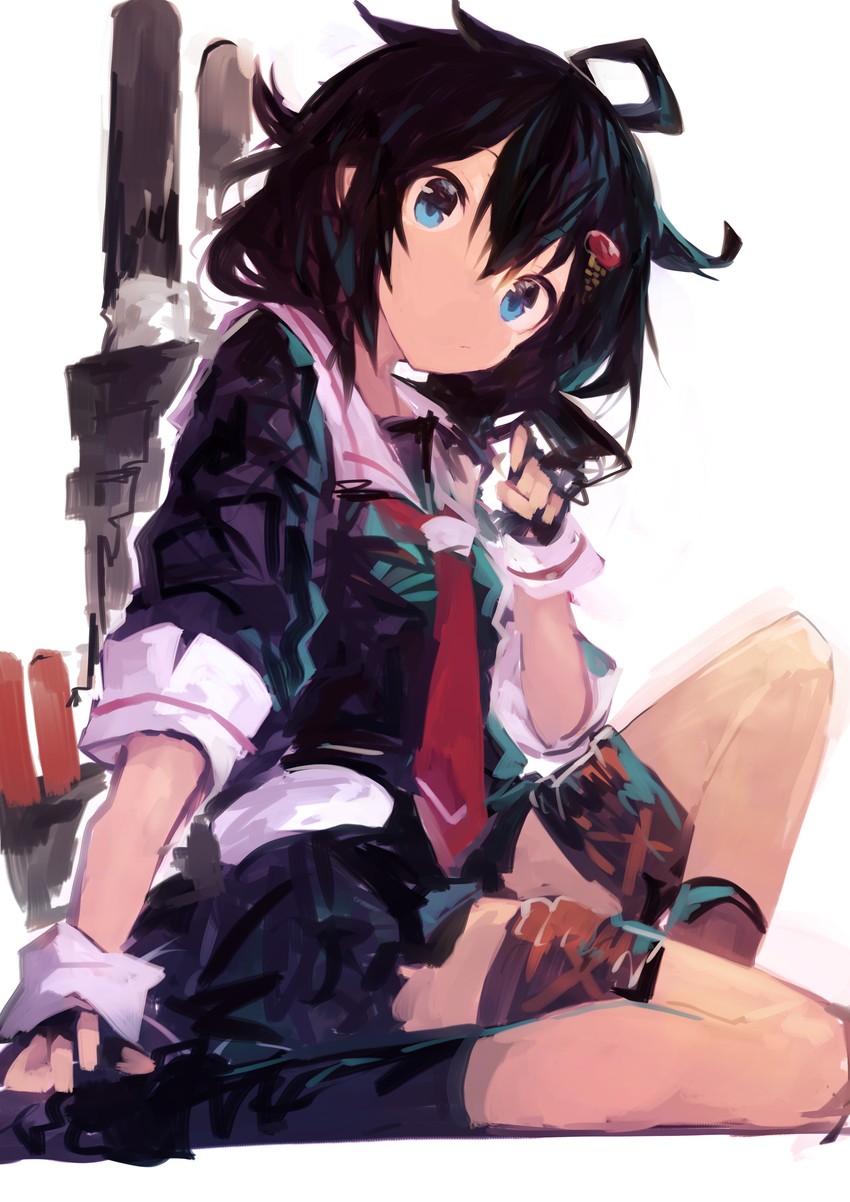 shigure and shigure kai ni (kantai collection) drawn by kaamin_(mariarose753)