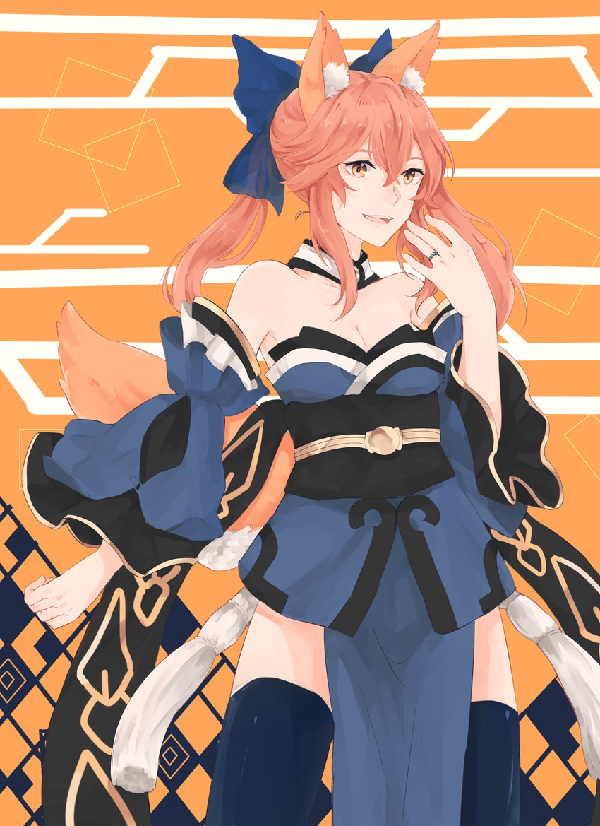 tamamo and tamamo no mae (fate and 1 more) drawn by kiri_(0218htt)