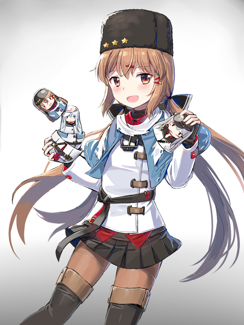 hibiki, verniy, gangut, and tashkent (kantai collection) drawn by cnm