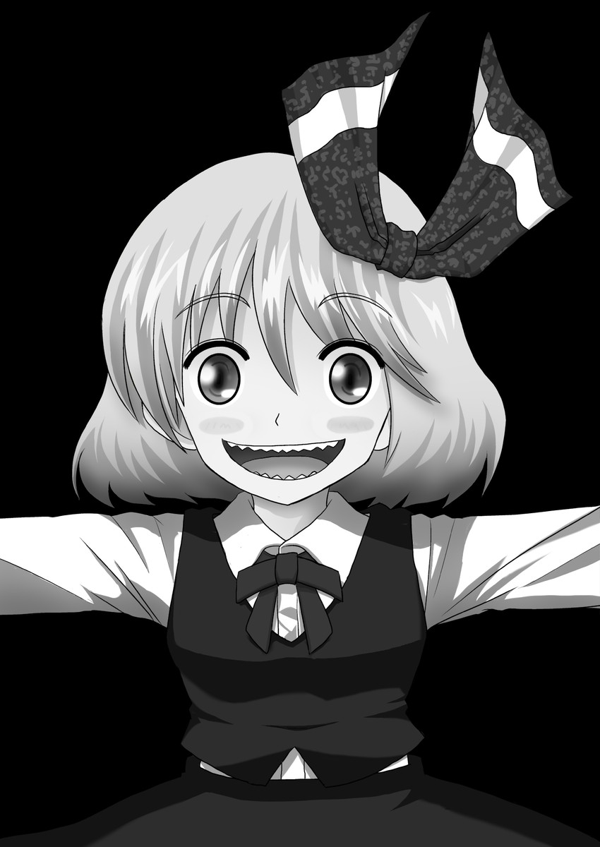 rumia (touhou) drawn by niiko_(gonnzou)